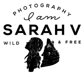 I AM SARAH V PHOTOGRAPHY WILD & FREE logo