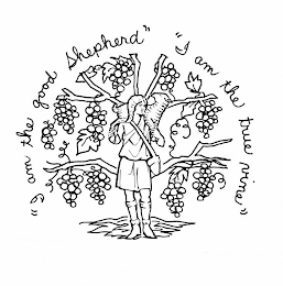 "I AM THE GOOD SHEPHERD" "I AM THE TRUEVINE" logo