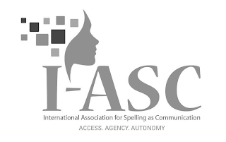 I-ASC INTERNATIONAL ASSOCIATION FOR SPELLING AS COMMUNICATION ACCESS. AGENCY. AUTONOMY logo