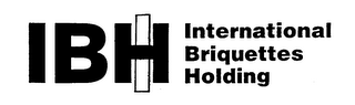 I B H INTERNATIONAL BRIQUETTE HOLDING logo
