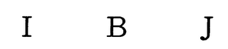 I B J logo