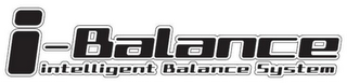 I-BALANCE INTELLIGENT BALANCE SYSTEM logo