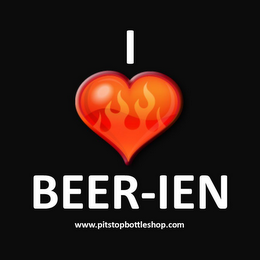 I BEER-IEN WWW.PITSTOPBOTTLESHOP.COM logo