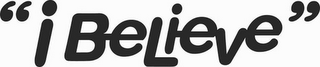 "I BELIEVE" logo