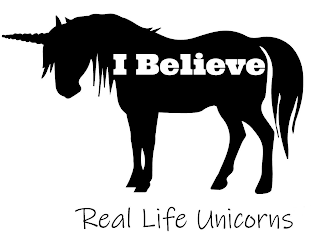 I BELIEVE REAL LIFE UNICORNS logo
