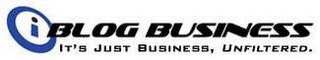 I BLOG BUSINESS IT'S JUST BUSINESS, UNFILTERED. logo