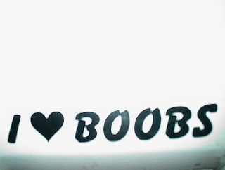 I BOOBS logo