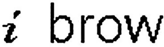 I BROW logo