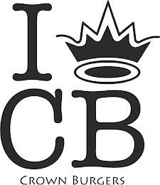 I C B CROWN BURGERS logo