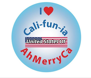 I CALI-FUN-IA UNITED STATES OF AHMERRYCA logo