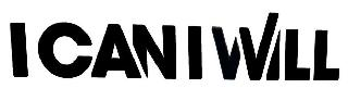 I CAN I WILL logo