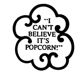 "I CAN'T BELIEVE IT'S POPCORN!" logo