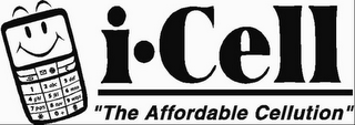 I CELL "THE AFFORDABLE CELLUTION" logo