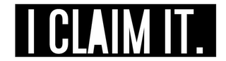 I CLAIM IT. logo