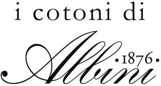 I COTONI DI ALBINI 1876 logo