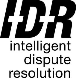 I-D-R INTELLIGENT DISPUTE RESOLUTION logo