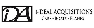 I-DEAL ACQUISITIONS CARS · BOATS · PLANES logo