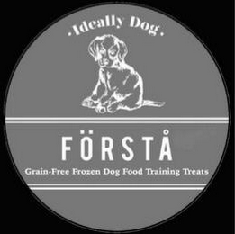 · I DEALLY DOG · FÖRSTÅ GRAIN-FREE FROZEN DOG FOOD TRAINING TREATS logo