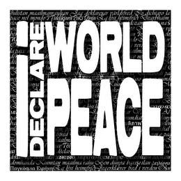 I DECLARE WORLD PEACE logo