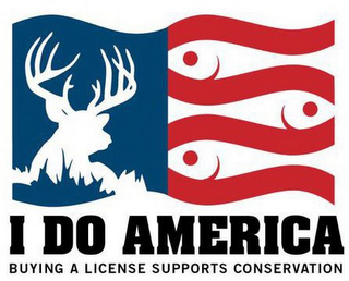 I DO AMERICA BUYING A LICENSE SUPPORTS CONSERVATION logo