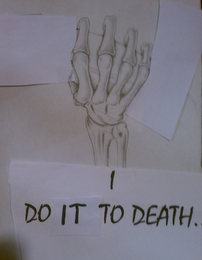 I DO IT TO DEATH. logo