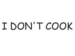 I DON'T COOK logo