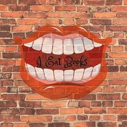 I EAT BOOKS logo