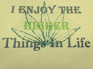 I ENJOY THE HIGHER THINGS IN LIFE logo