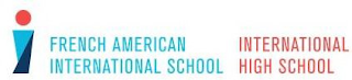 I FRENCH AMERICAN INTERNATIONAL SCHOOL INTERNATIONAL HIGH SCHOOL logo
