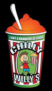 I GOT A BRAINFREEZE FROM CHILLY WILLY'S logo