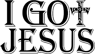 I GOT JESUS JOHN 3:16 logo