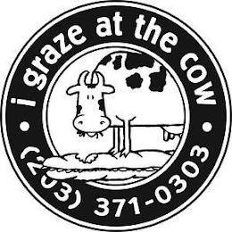 I GRAZE AT THE COW (203) 371-0303 logo