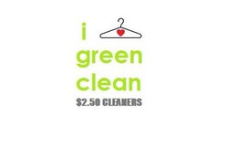 I GREEN CLEAN $2.50 CLEANERS logo