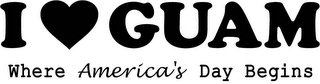 I GUAM WHERE AMERICA'S DAY BEGINS logo