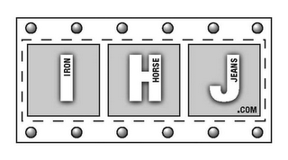 I H J IRON HORSE JEANS .COM logo