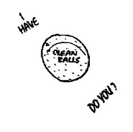 I HAVE CLEAN BALLS DO YOU? logo