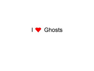 I [HEART SYMBOL] GHOSTS logo