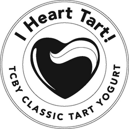 I HEART TART! TCBY CLASSIC TART YOGURT logo