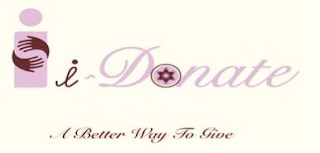I I-DONATE A BETTER WAY TO GIVE logo