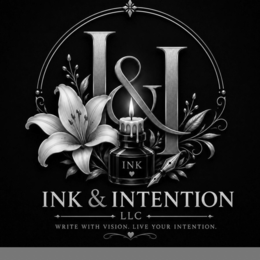 I & I INK INK & INTENTION LLC WRITE WITH VISION. LIVE YOUR INTENTION. logo