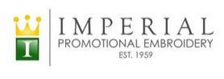 I I M P E R I A L PROMOTIONAL EMBROIDERY, EST. 1959 logo