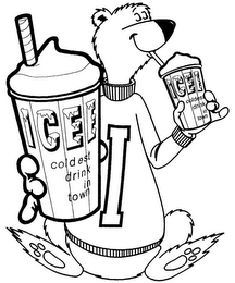 I ICEE COLDEST DRINK IN TOWN logo