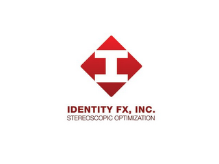I IDENTITY FX, INC. STEREOSCOPIC OPTIMIZATION logo