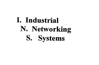 I. INDUSTRIAL N. NETWORKING S. SYSTEMS logo