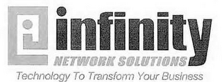 I INFINITY NETWORK SOLUTIONS TECHNOLOGY TO TRANSFORM YOUR BUSINESS logo