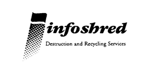 I INFOSHRED DESTRUCTION AND RECYCLING SERVICES logo