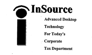 I INSOURCE ADVANCED DESKTOP TECHNOLOGY FOR TODAY'S CORPORATE TAX DEPARTMENT logo