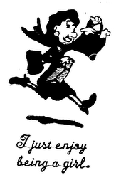 I JUST ENJOY BEING A GIRL logo