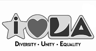 I L A DIVERSITY UNITY EQUALITY logo