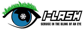I-LASH SERVICE IN THE BLINK OF AN EYE logo
